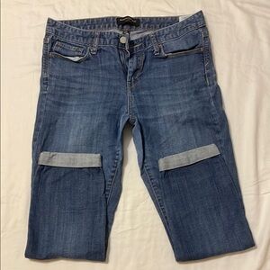 American Eagle Blue Denim Capris